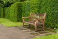 Lonely bench in a park in London Royalty Free Stock Photo