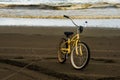 A Lonely Bicycle On A Beach During a Stormy Autumn Evening With The Ocean of Long Beach Washington In The Background