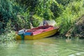 Lonely boat by the shore