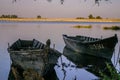 Lonely boats Royalty Free Stock Photo