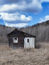 Lonely cabin in the nowhere