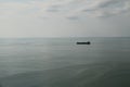 Lonely cargo ship Royalty Free Stock Photo