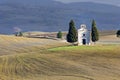 Lonely church, Val d 'Orcia (Italy). Royalty Free Stock Photo