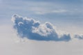 Lonely cloud in blue sky Royalty Free Stock Photo