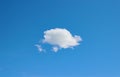 Lonely cloud in the blue sky