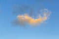 Lonely cloud on the blue sky Royalty Free Stock Photo