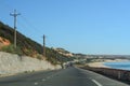 Lonely coastal road