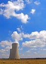 Lonely cooling towers Royalty Free Stock Photo