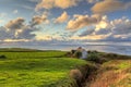 Lonely cottage house at the ocean Royalty Free Stock Photo