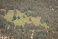 lonely farm above Lauterbrunnen idyllic valley, Bernese oberland, Swiss Alps Royalty Free Stock Photo