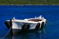 Lonely fishing boat Royalty Free Stock Photo