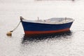 Lonely fishing boat Royalty Free Stock Photo