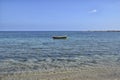 Lonely fishing boat