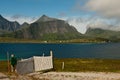 Lonely gate in Lofoten