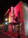 Lonely Georgetown Movie Theater at Night