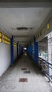 the aisle to the waiting area for bus passengers , Yogyakarta, Indonesia 5 March 2023