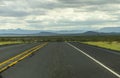 On a lonely highway in Texas Royalty Free Stock Photo