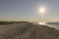 lonely hiking on the beach