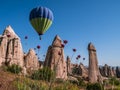 Hot Air Balloon above the Love Valley in Cappadocia, Turkey