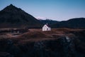 Lonely house on the Coastline at Arnastapi, a fishing village on the Snaefellsnes peninsula in West iceland.