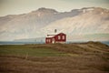 Lonely House at coastline in North Iceland