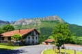 Lonely house near a road near Txarlazo mountain Royalty Free Stock Photo