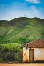 Lonely hovel in the mountains/hills