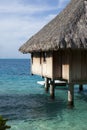 Lonely hut at the infinite ocean Royalty Free Stock Photo