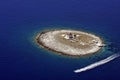 Lonely island lighthouse