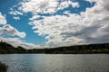 Lonely lake and blue sky Royalty Free Stock Photo