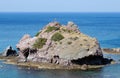 Lonely little island in the mediterranean sea