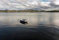 A lonely little rowing boat Royalty Free Stock Photo