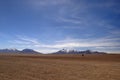 Lonely man in the dessert, altiplano, Bolivia