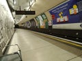 Lonely metro Underground station London United Kingdom