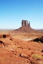 Lonely Monument Valley Royalty Free Stock Photo