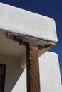 Lonely Old Adobe Pueblo Desert Porch Column