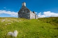 Lonely old stone house in scotland Royalty Free Stock Photo