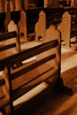 Lonely Pews Sepia