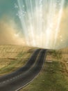 Lonely road Royalty Free Stock Photo
