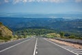 Lonely road in andalusian mountains, Spain Royalty Free Stock Photo