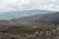 Lonely road around the Colca Canyon