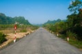 Lonely road on Monkey Island Royalty Free Stock Photo