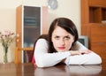 Lonely sad woman Royalty Free Stock Photo