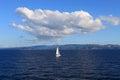 Lonely sailboat (Croatia)