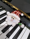Lonely santa in piano