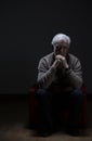 Lonely senior man Royalty Free Stock Photo