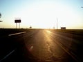 Lonely sign on Route 66 in Adrian,Texas