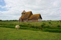 Lonely St Thomas A` Becket Church. Fairfield, Romney Marsh, Kent, UK Royalty Free Stock Photo