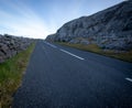 Lonely stretch highway in Ireland