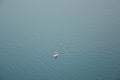 Lonely surfer on a Adriatic sea in Croatia